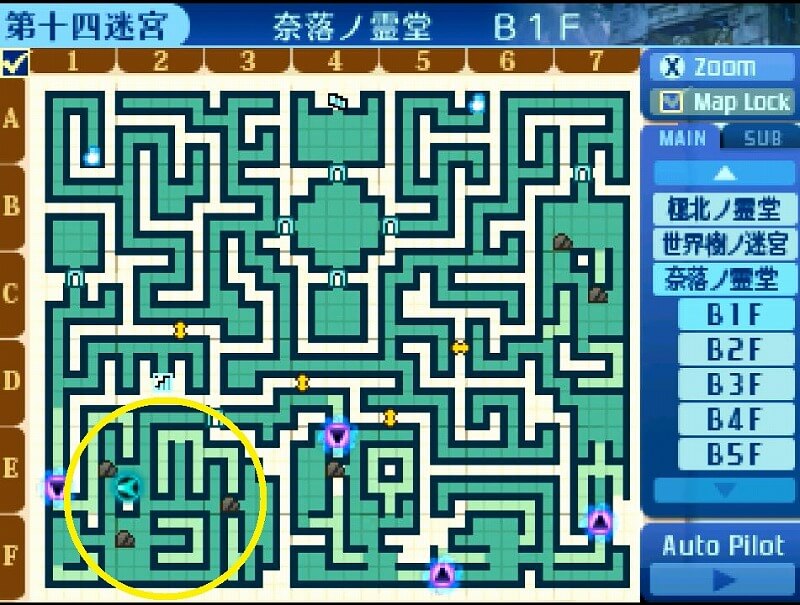 奈落ノ霊堂のマップ
